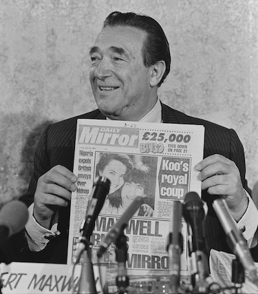 Quién era el controversial magnate Robert Maxwell, el padre de Ghislaine Maxwell, la única condenada por el caso Epstein