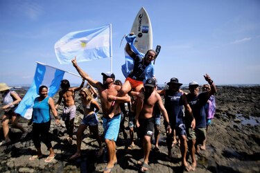 Argentina y Brasil se bañan en oro en el Panamericano de Surf