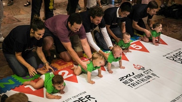 ¡En sus marcas, listos, ya! La imprevisible carrera de bebés en Nueva York