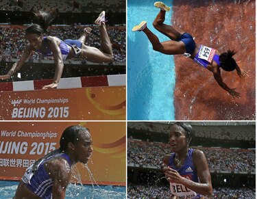 Rolanda Bell, decepcionada tras aparatosa caída en el Mundial de Atletismo