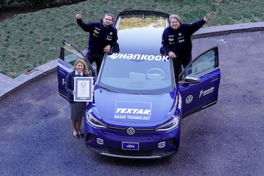 Volkswagen ID.4 USA Tour establece un nuevo título en Guinness World Records® en llantas Hankook EV