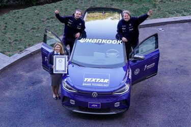 Volkswagen ID.4 USA Tour establece un nuevo título en Guinness World Records® en llantas Hankook EV