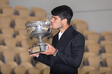 Alcaraz: ‘Quiero llegar adonde están Djokovic, Rafa y Federer’