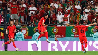 Corea del Sur vence a Portugal y aparta a Uruguay de los octavos