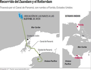 Cruceros llegarán a su destino mañana