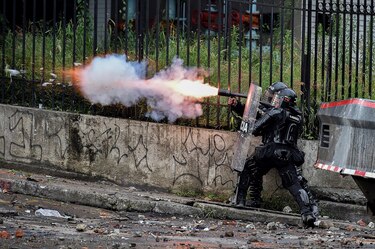 Las calles en Colombia braman por un cambio extremo de la policía