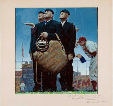 Béisbol de Norman Rockwell se vende por $1.6 millones en subasta