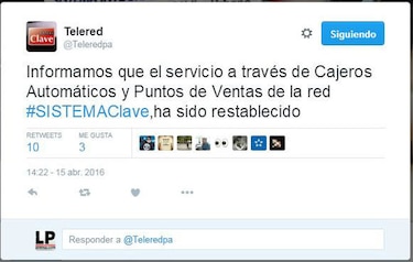 Reparan sistema Telered; cajeros y puntos de venta fallaron durante una hora