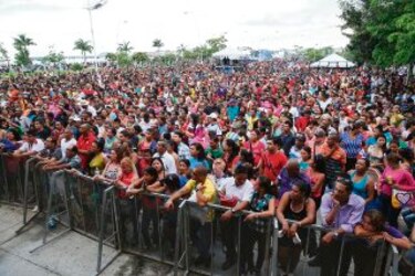 Una celebración concurrida