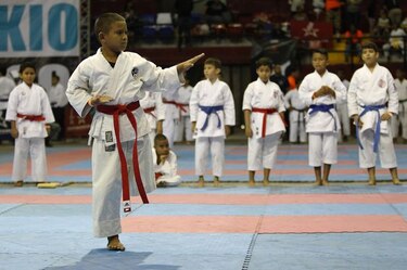 Una jornada de enseñanza de karate inclusivo