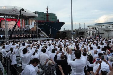Inauguración de la ampliación del Canal de Panamá: Transmisión minuto a minuto