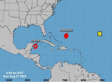 Se forma la tormenta tropical Idalia y se esperan lluvias en Panamá en las próximas horas