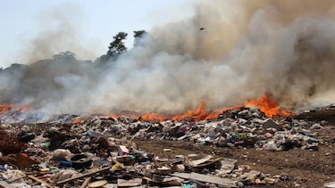 Se registra tercer incendio del año en el vertedero de Chitré