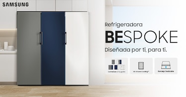 Sorpréndete con la nueva refrigeradora BESPOKE de Samsung: diseñada por ti, para ti.