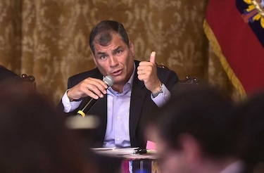 Rafael Correa pide rechazar en las urnas 'campaña sucia' contra oficialismo
