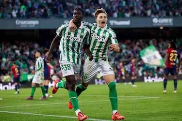 Assane Diao evita la victoria del Barcelona y rescate el empate para el Real Betis
