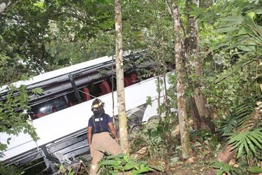 Accidente de tránsito deja 22 policías heridos en La Pintada