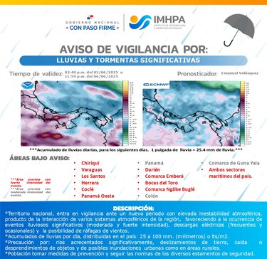 Se mantiene aviso de vigilancia por lluvias; mira las principales recomendaciones