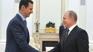 Al Asad agradece a  Putin  en Moscú ayuda militar rusa