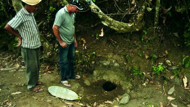 Pozos excavados a orilla de quebradas se están secando