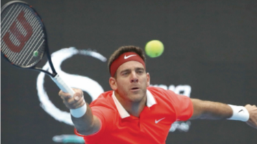 Del Potro vence a serbio Krajinovic y avanza en China