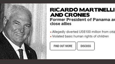 Ricardo Martinelli, finalista en concurso sobre corrupción