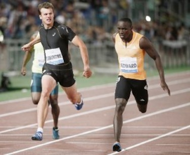 Edward conquista los 200 metros en Roma