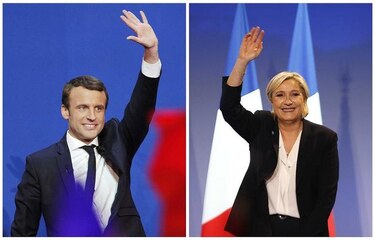 Le Pen y Macron, dos candidatos opuestos que prometen un cambio en Francia
