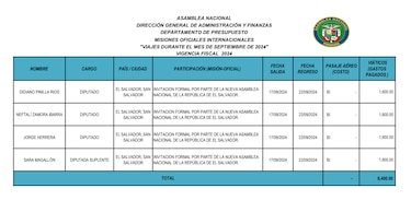 Viajes al exterior: este es el primer grupo de diputados que sale del país en esta administración