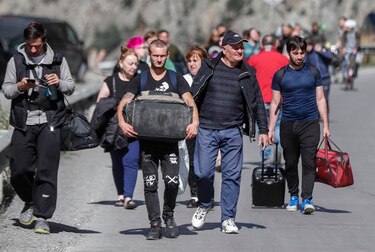 El dramático éxodo de los rusos a Georgia para no ir a la guerra