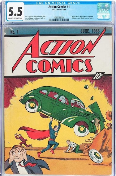 Subastan cómic con el debut de Superman en 956 mil dólares