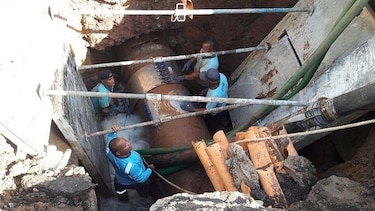 Luego de 38 horas,  la red de agua potable se recupera poco a poco en la ciudad capital