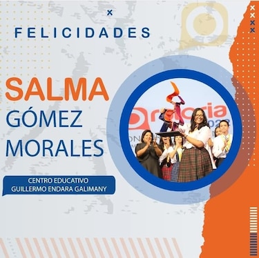 Salma Gómez Morales, ganadora del concurso de oratoria 2022