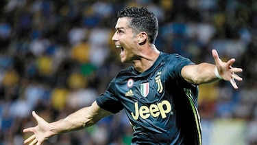 Cristiano Ronaldo vuelve a marcar en la liga con Juventus