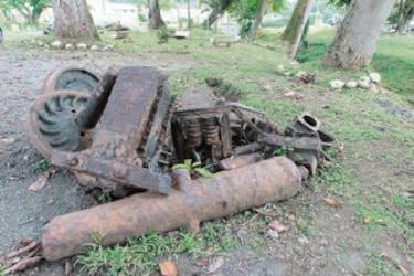 Instituto Nacional de Cultura abandonó cañones históricos en cementerio