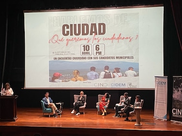 Solo dos candidatos a alcaldes participan en conversatorio sobre el desarrollo de Panamá y San Miguelito