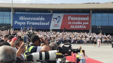Así se  ve el aeropuerto de Tocumen que recibe al papa Francisco