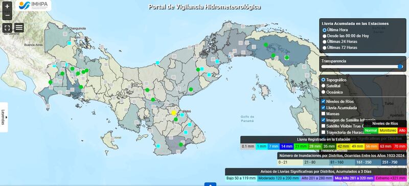 ¿Cómo seguir pronósticos de hidrometeorológica por distrito en tiempo real?