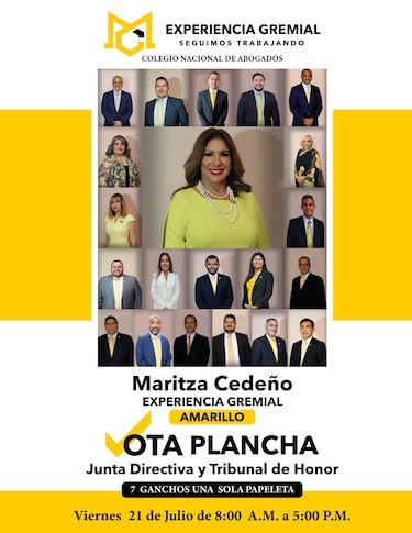 Maritza Cedeño, nueva presidenta del Colegio Nacional de Abogados