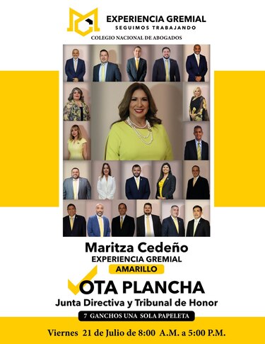Maritza Cedeño, nueva presidenta del Colegio Nacional de Abogados