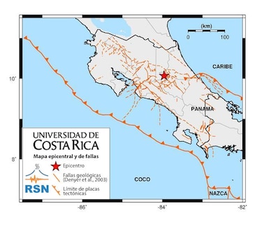 Costa Rica: dos fuertes sismos en la madrugada despiertan y alarman provocando daños materiales