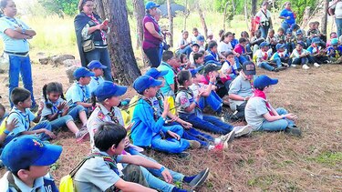 Niños exploradores se reúnen en Boquete