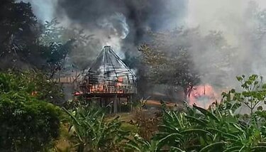 Sinaproc confirma que fuego destruye cinco casas en comunidad Emberá