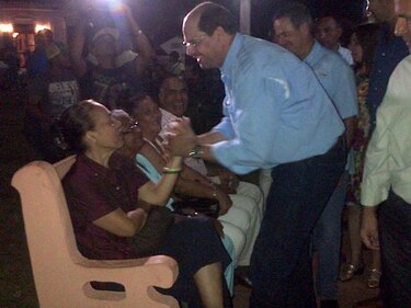 Políticos visitan al cristo de Esquipulas