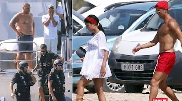 Autoridades inspeccionan yate alquilado por Cristiano Ronaldo
