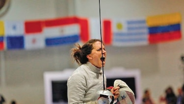 Medalla de plata para Grench en esgrima