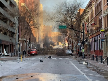 Fuerte explosión en Nashville, Estados Unidos