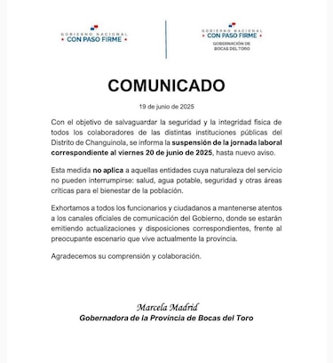 Manifestantes irrumpen en aeropuerto de Changuinola; Mulino convoca al Gabinete para este viernes