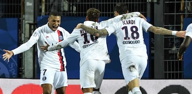 Neymar, Mbappé e Icardi remontan en 7 minutos y el PSG vence al Montpellier