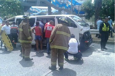 23 heridos, entre ellos varios niños, deja choque en la Ave. de Los Mártires, frente a El Chorrillo